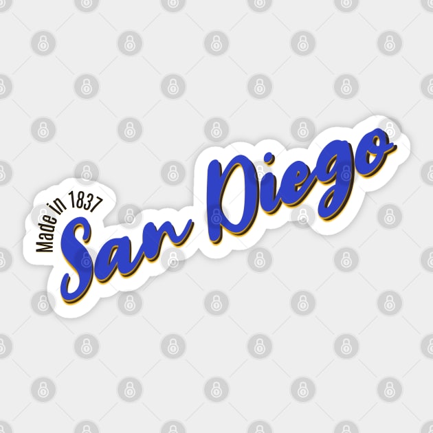 San Diego in 1850 Sticker by LB35Y5